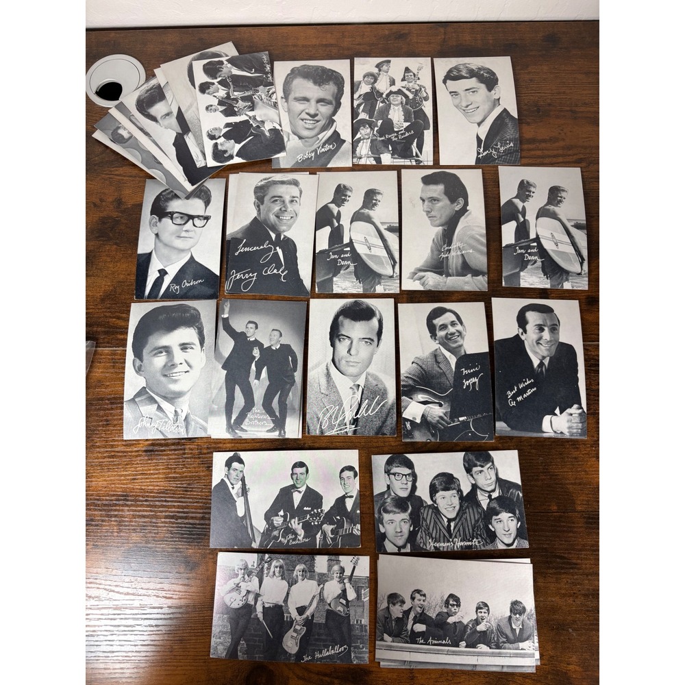 Vintage 1960s Billboard Music Promo Bio Cards Lot Roy Orbison The Animals 15+pc